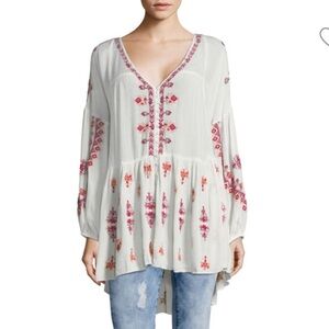 The Arianna Embroidered Tunic free people size L